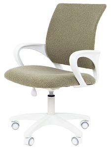 Детское компьютерное кресло CHAIRMAN KIDS 103 LT, ткань букле barni, оливка, пластик белый